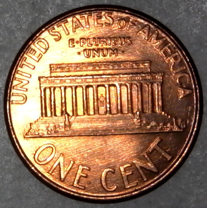2000-P-Lincoln-Memorial-Cent-With-Nice-Column-Bar-DDR-To-The-Right